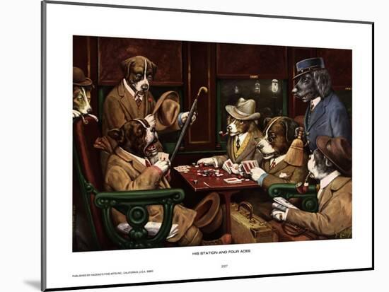 His Station And Four Aces-Cassius Marcellus Coolidge-Mounted Art Print