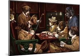 His Station And Four Aces-Cassius Marcellus Coolidge-Mounted Art Print