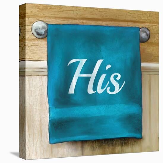 His Towel-Elizabeth Medley-Stretched Canvas