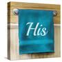 His Towel-Elizabeth Medley-Stretched Canvas