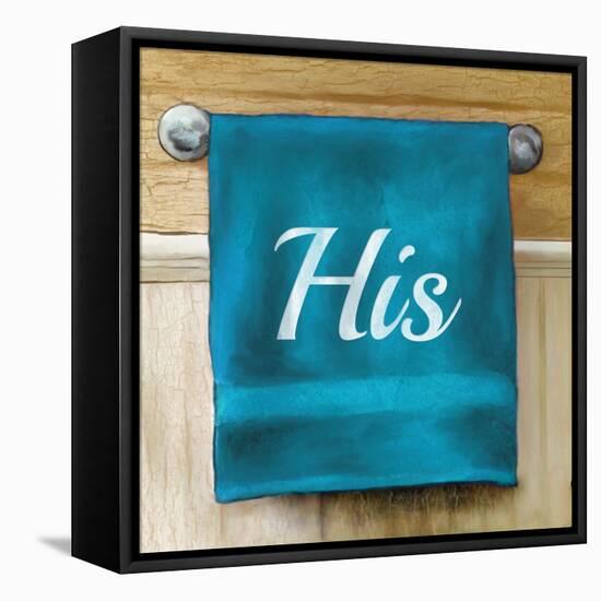 His Towel-Elizabeth Medley-Framed Stretched Canvas