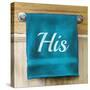 His Towel-Elizabeth Medley-Stretched Canvas