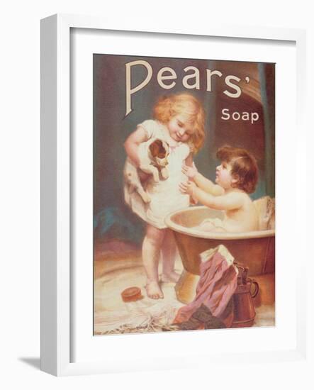 His Turn Next, from the Pears Annual-Emile Munier-Framed Giclee Print