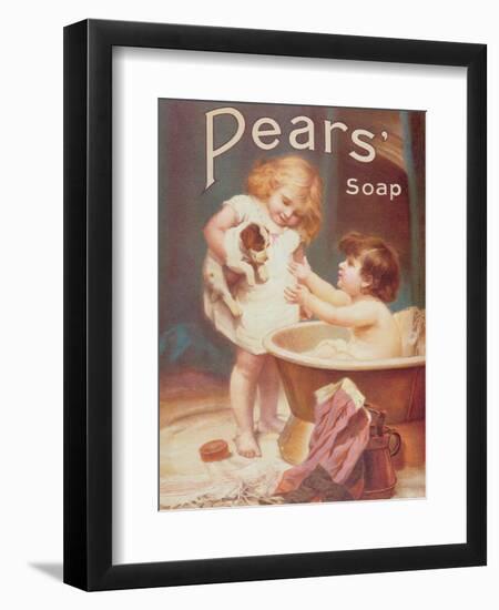 His Turn Next, from the Pears Annual-Emile Munier-Framed Premium Giclee Print