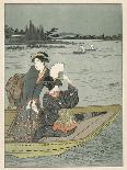 Japanese Ladies Boating-Hishigawa Moronobu-Framed Photographic Print