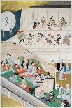 Scene of Japanese Popular Theatre During the Genroku Period-Hishigawa Moronobu-Giclee Print