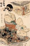 The Courtesan Akashi of the Tamaya, Edo Period-Hishikawa Ryukoku-Stretched Canvas