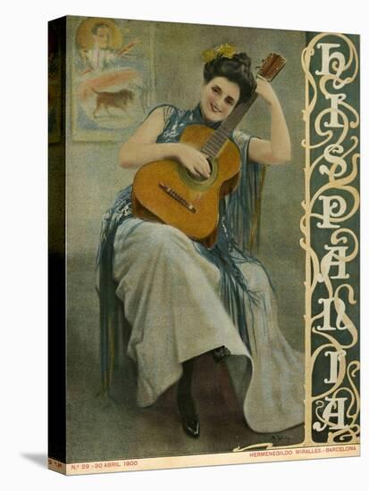 Hispania, Magazine Cover, Spain, 1900-null-Stretched Canvas