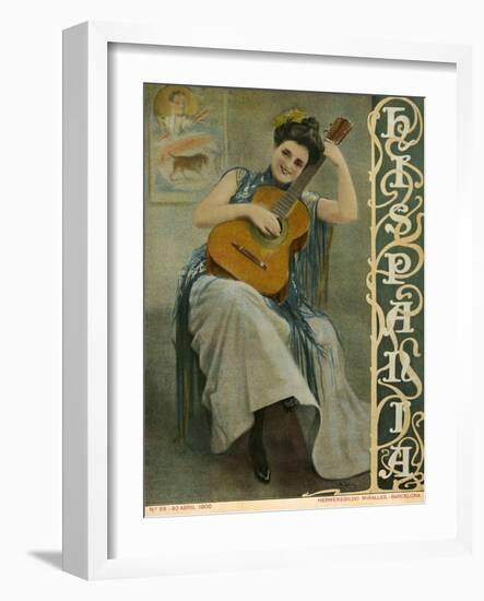 Hispania, Magazine Cover, Spain, 1900-null-Framed Giclee Print