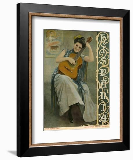 Hispania, Magazine Cover, Spain, 1900-null-Framed Giclee Print