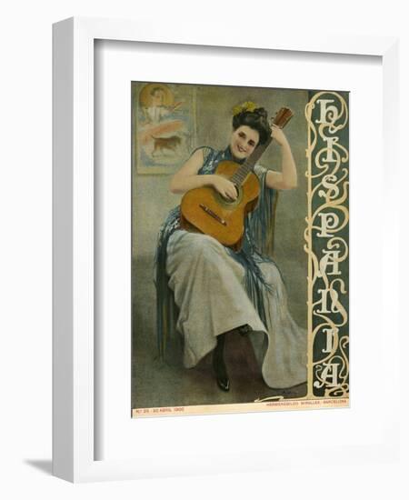 Hispania, Magazine Cover, Spain, 1900-null-Framed Giclee Print