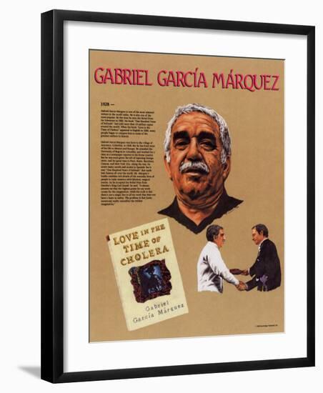 Hispanic Heritage - Gabriel Garcia Marquez-null-Framed Art Print