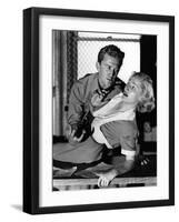 Histoire by detective (Detective Story) by William Wyler with Eleanor Parker, Kirk Douglas, 1951 (b-null-Framed Photo