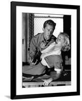 Histoire by detective (Detective Story) by William Wyler with Eleanor Parker, Kirk Douglas, 1951 (b-null-Framed Photo