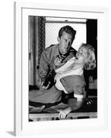 Histoire by detective (Detective Story) by William Wyler with Eleanor Parker, Kirk Douglas, 1951 (b-null-Framed Photo