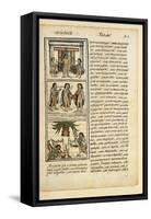 Historia General De Las Cosas De Nueva Espaa Aztec Chronicles-null-Framed Stretched Canvas