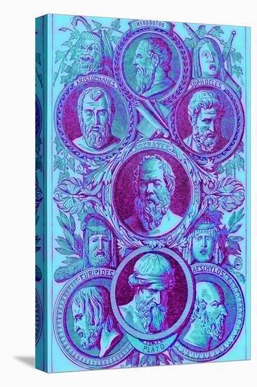 Historians, Philosophers and Dramatists of Ancient Greece-English-Stretched Canvas