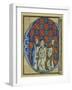 Historiated Initial 'C' Depicting the Ordination of a Bishop, C.1320-30 (Vellum)-French-Framed Giclee Print