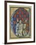 Historiated Initial 'C' Depicting the Ordination of a Bishop, C.1320-30 (Vellum)-French-Framed Giclee Print