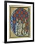 Historiated Initial 'C' Depicting the Ordination of a Bishop, C.1320-30 (Vellum)-French-Framed Giclee Print