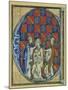 Historiated Initial 'C' Depicting the Ordination of a Bishop, C.1320-30 (Vellum)-French-Mounted Giclee Print