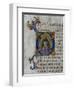 Historiated Initial "D" Depicting King David with Lyre, from a Psalter from San Marco E Cenacoli-Fra Angelico-Framed Giclee Print