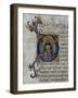 Historiated Initial "D" Depicting King David with Lyre, from a Psalter from San Marco E Cenacoli-Fra Angelico-Framed Giclee Print