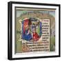 Historiated Initial 'D' Depicting the Adoration of the Kings, from a Books of Hours, Probably…-null-Framed Giclee Print