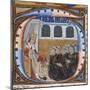 Historiated Initial depicting King Henry VII receiving the book-English-Mounted Giclee Print