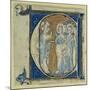 Historiated Initial 'E' Depicting Jesus Christ and the Apostles, C.1320-30 (Vellum)-French-Mounted Giclee Print