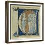 Historiated Initial 'E' Depicting Jesus Christ and the Apostles, C.1320-30 (Vellum)-French-Framed Giclee Print