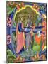 Historiated Initial "E" Depicting St. John the Baptist-Don Simone Camaldolese-Mounted Giclee Print