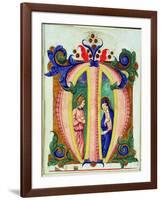 Historiated Initial 'M' Depicting the Annunciation (Vellum)-Antonio di Niccolo di Lorenzo-Framed Giclee Print