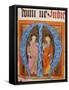 Historiated Initial 'M' with Saints Peter and Paul-German-Framed Stretched Canvas