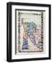 Historiated Initial "R" of a Knight Fighting a Dragon, Burgundian School from "Moralia in Job"-null-Framed Giclee Print