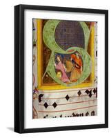 Historiated Initial 'S' with the Decollation of Saint John the Baptist-German-Framed Giclee Print