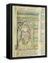 Historiated Letter "A" of Generations in the Bosom of Abraham, from the Souvigny Bible-null-Framed Stretched Canvas