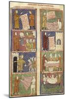 Historiated Page: History of an Oblate, Miniature from Breviary of Love-Matfre Ermengau-Mounted Giclee Print