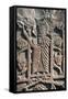 Historiated Tombstone known as Khachkar-null-Framed Stretched Canvas