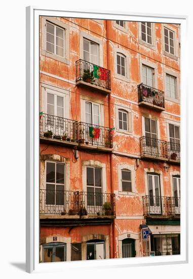 Historic and popular tourist area, Barrio Alta, Lisbon/Lisboa Portugal-null-Framed Premium Photographic Print