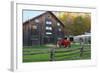 historic barn in Billie Creek village, Indiana, USA-Anna Miller-Framed Photographic Print