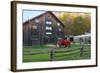 historic barn in Billie Creek village, Indiana, USA-Anna Miller-Framed Photographic Print