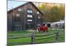 historic barn in Billie Creek village, Indiana, USA-Anna Miller-Mounted Photographic Print