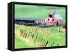 Historic Barn in Wallowa County, Oregon, USA-William Sutton-Framed Stretched Canvas