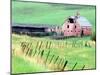 Historic Barn in Wallowa County, Oregon, USA-William Sutton-Mounted Premium Photographic Print