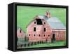 Historic Barn in Wallowa County, Oregon, USA-William Sutton-Framed Stretched Canvas