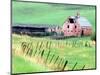 Historic Barn in Wallowa County, Oregon, USA-William Sutton-Mounted Photographic Print