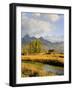 Historic Barn, Mormon Row and Teton Mountain Range, Grand Teton National Park, Wyoming, USA-Michele Falzone-Framed Photographic Print