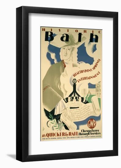 Historic Bath-null-Framed Art Print