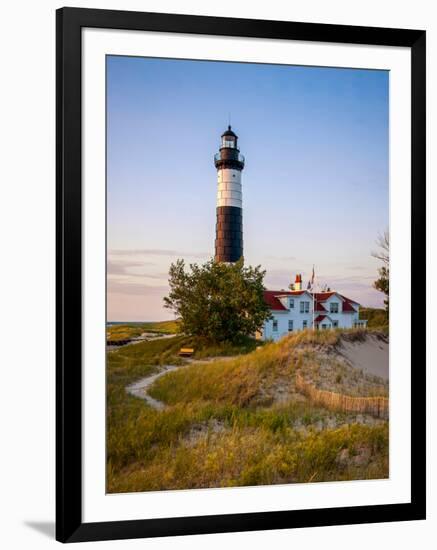 Historic Big Sable Point Light-Adam Romanowicz-Framed Photographic Print